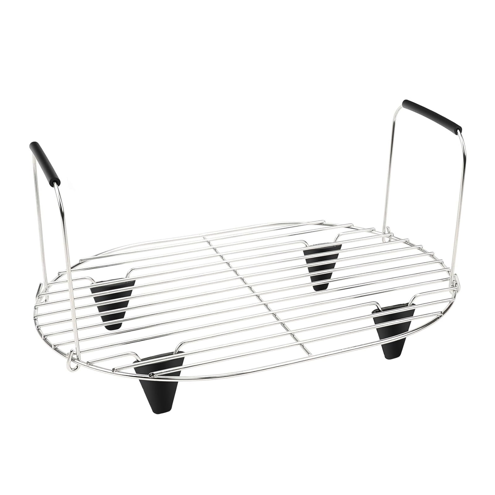 Adjustable Cooking Rack with Silicone Feet Slow Cooker Rack Stainless ...
