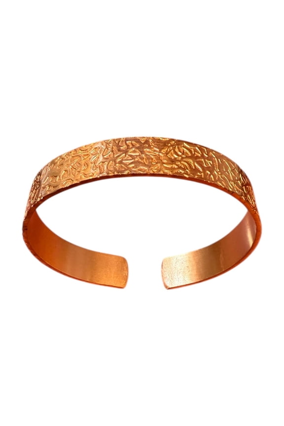 Adjustable Copper Bracelet Handmade Pure Copper Cuff for Men & Women, Rustic Healing Bangle with Open Design for Wrist Pain Relief, Stylish Wellness Jewelry