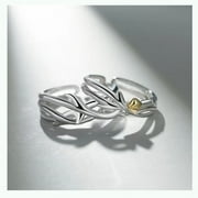 Adjustable Copper Couple Rings, His and Hers Matching Set, Original Design for Women and Men