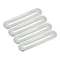 thumbnail image 1 of Adjustable Corner Code, 4 Pack 90x19mm - Stainless Steel Flat Straight Thickened Slotted Brace Brackets (Silver), 1 of 5