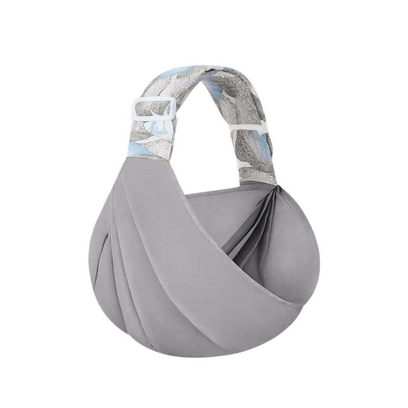 Adjustable Cotton Baby Carrier Sling, Ergonomic, for Newborns to Toddlers, 2-Position, Gray WQY