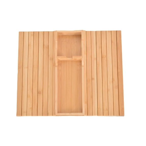 Adjustable Couch Armrest Tray with Cup Holder | 2-in-1 Sofa Side Table for Drinks, Snacks, Phone & Remote | Non-Slip Pad & Detachable Design