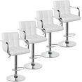Adjustable Counter Bar Stools Bar Chairs Synthetic Leather Modern