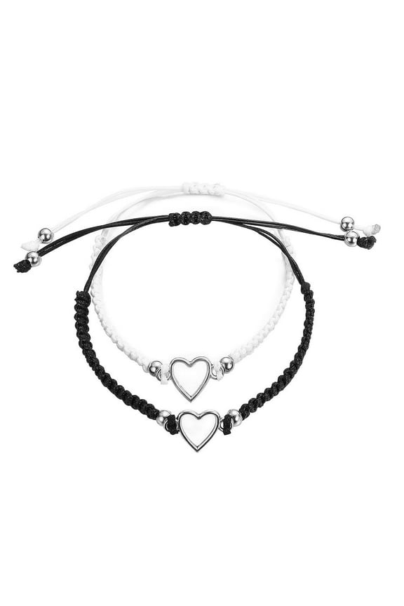 Adjustable Couples Bracelets With Heart Design For Couples And Friends Great for Expressing Love and Friendship