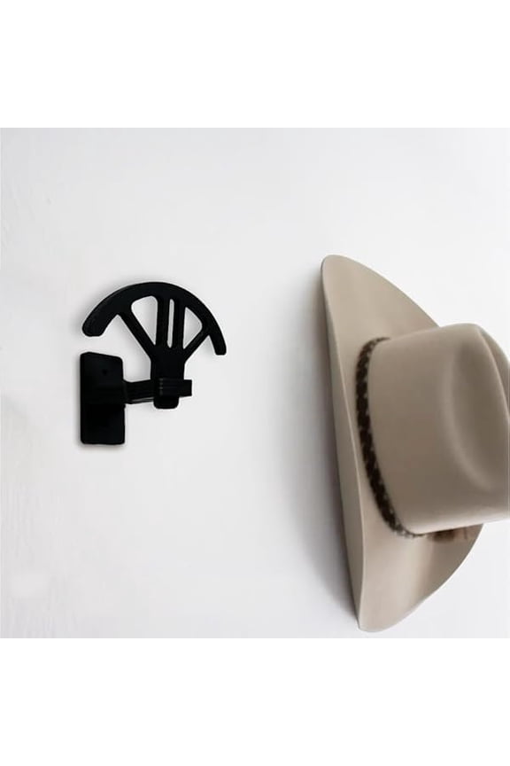 Adjustable Cowboy Hat Rack Holder, Wooden Cowboy Hat Wall Mount Stand for Wall Can Keeps Original Shape of Hat, 4-Speed Adjustable Western Hat Display, for Fedoras Hat Cowboy Hat Sun Hats