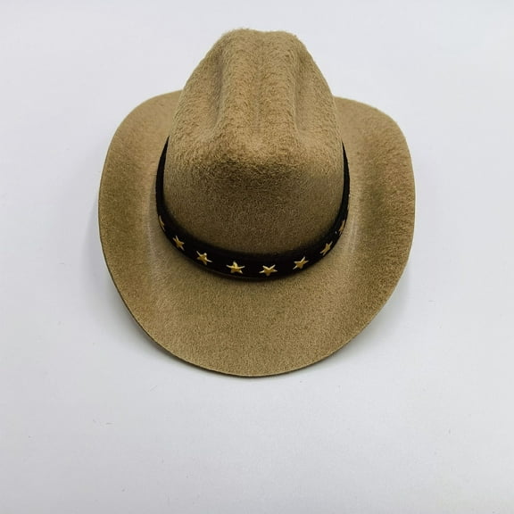 Adjustable Cowboy Hat With Star Accent Band For Small Dogs And Cats, Cowboy - Inspired Western - Style Pet Hat For Puppy And Kitten With Custom Adjustable Fit, Perfect For Pet
