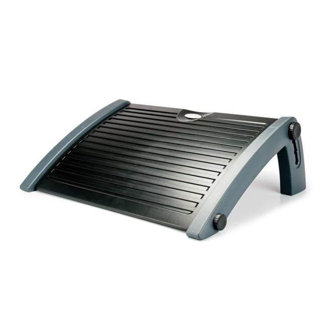 Ergonomic Adjustable Gray Plastic Foot Rest