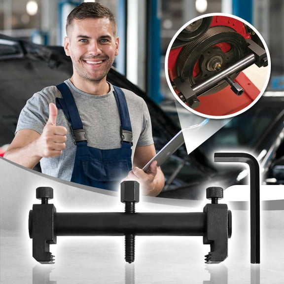 Adjustable Crankshaft Pulley Removal Tool for Stubborn Ribbed Pulleys on Alternators Water Pumps and Air Conditioning Units