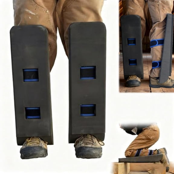 Adjustable Crawler Climber Knee Pads,with 60 Degree Hardening Anti Slip Design,Built in Foam,Lightweight Comfortable Ideal for Tight Spaces Attics and Beams,Toe Knee Crawler Knee Pads for Work