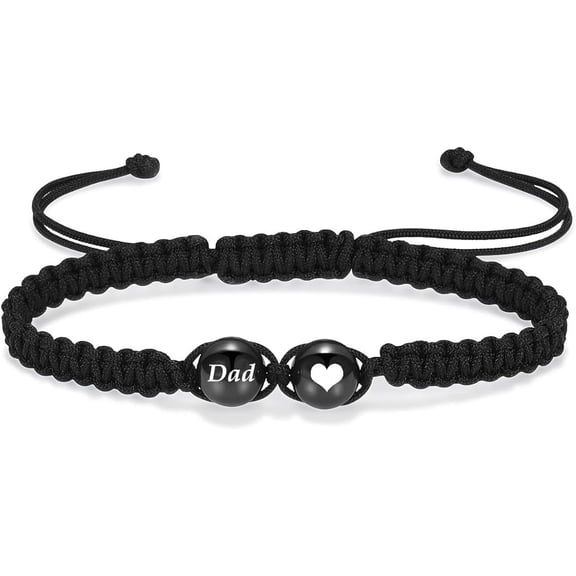 Adjustable Cremation Jewelry Heart Urn Bracelet for Ashes Women Men Braided Bracelets Heart Link Cremation Memorial Bracelet Memorial Bracelet Urn Bangle Ashes Holder