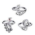 Adjustable Crochet Rings with Stiching Marker, Knitting Loop Metal Yarn ...