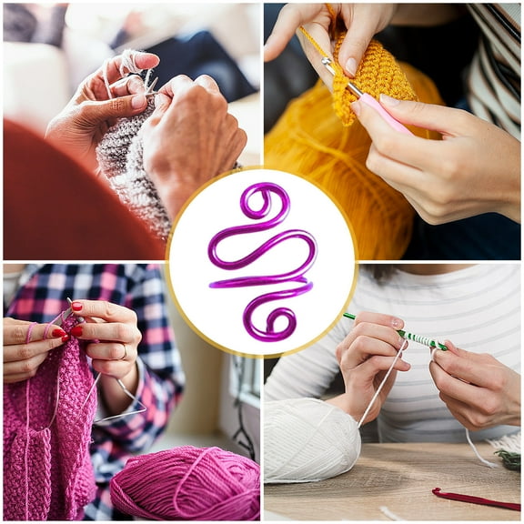 Adjustable Crochet Tension Ring for Yarn Control, Aluminum Hook Companion Knitters Tool, Ergonomic Design Left Right Handed Craft Accessory