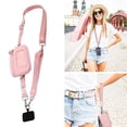 thumbnail image 1 of Adjustable Crossbody Phone Lanyard with Wallet - Hands-Free Neck Strap for Smartphones with Zipper Card Pocket, Secure Phone Holder for Travel, Concerts, Work (Universal Fit 6.5"), 1 of 4
