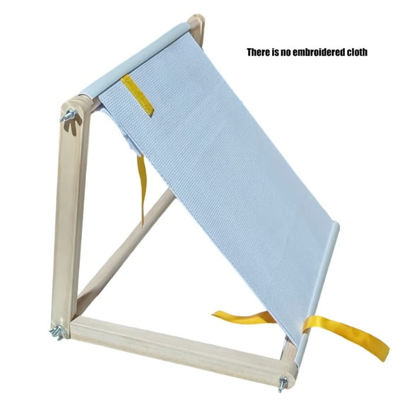 Adjustable Crosses Stitching Stand For Sofa Table Portable Embroidery Frame With Wood Base
