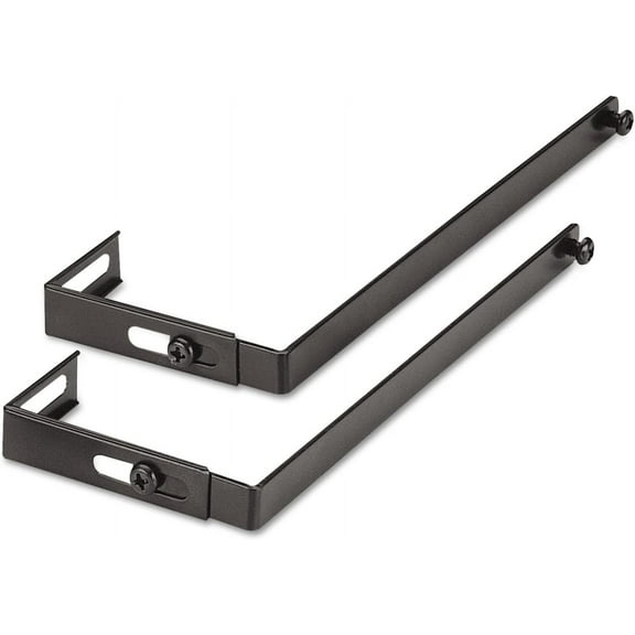 Adjustable Cubicle Hangers, Black, Set Of Two