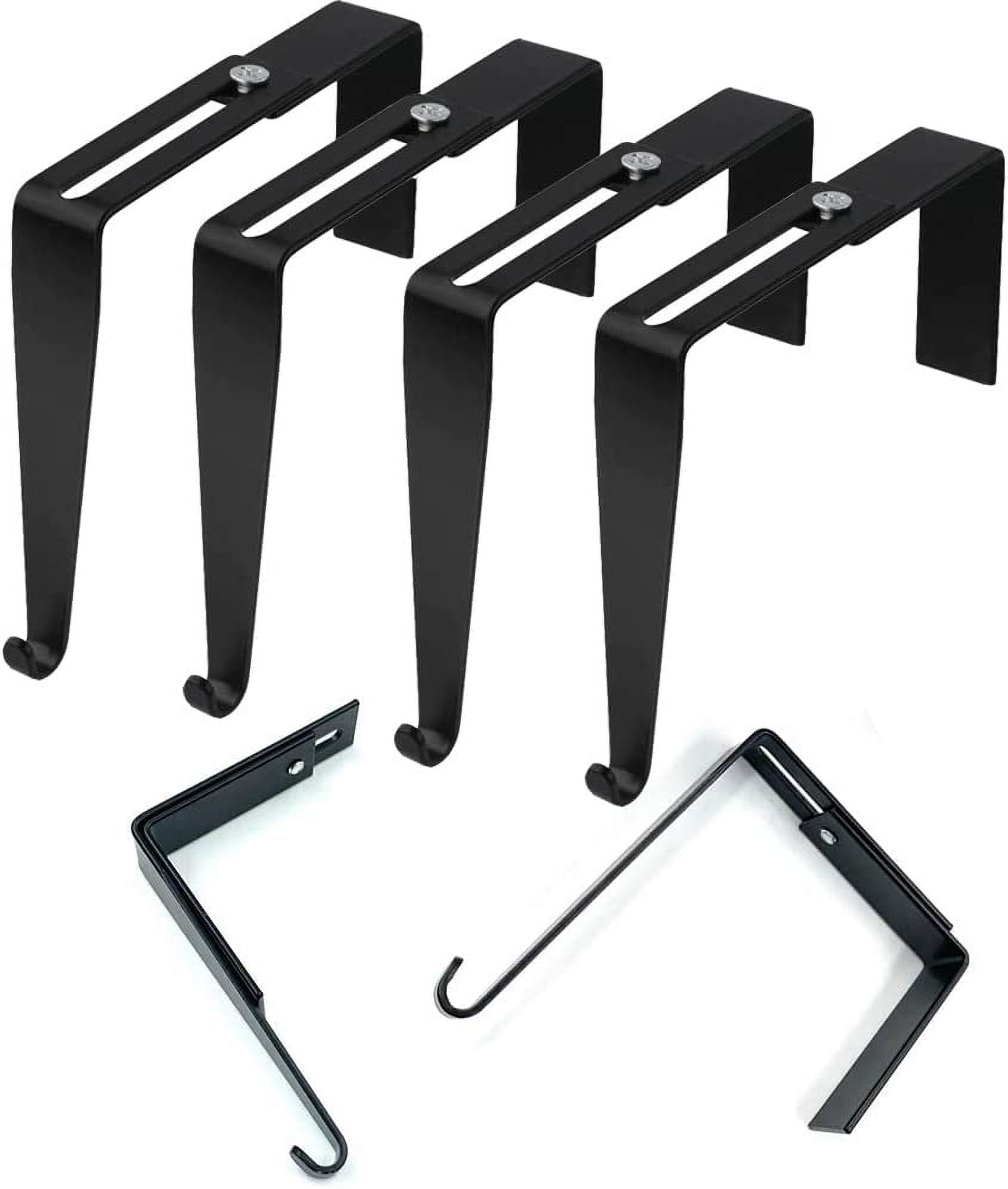 Adjustable Cubicle Hangers Metal Black Cubicle Hooks, Universal