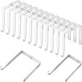 thumbnail image 1 of Adjustable Cubicle Hangers Universal Partition Hanger Set Metal Cubicle Hooks Door Mirror Hanger, Adjusted to Fit Panels with 1 3/8 Inch to 3 1/2 Inch Thickness for Office Whiteboard (White, 12 Pcs), 1 of 3