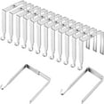 thumbnail image 1 of Adjustable Cubicle Hangers Universal Partition Hanger Set Metal Cubicle Hooks Door Mirror Hanger, Adjusted to Fit Panels with 1 3/8 Inch to 3 1/2 Inch Thickness for Office Whiteboard (Silver, 12 Pcs), 1 of 3