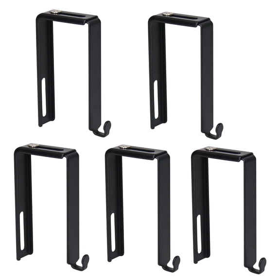Adjustable Cubicle Hooks For Walls 5 Pack Metal Office Partition Accessories Cubicle Hangers Cubicle Organizer For Work Wall Storage Hanging Rack Fit Panels with 1.35-3.5 Inch Thickness