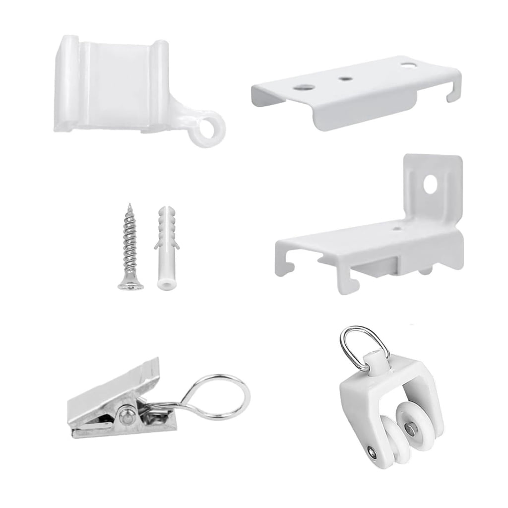 Ceiling Curtain Track Accessories Bendable Curved Rail Bracket Flexible ...