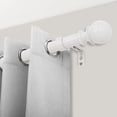 thumbnail image 1 of Adjustable Curtain Rod for Windows 32"-72",1" Round Ball Finial Single Curtain Rod,Easy to Install,White, 1 of 11