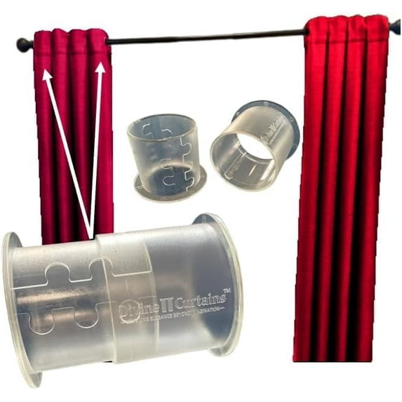 Adjustable Curtain Spacer - 8 pcs, Premium Durable Home Pleated Drape Design