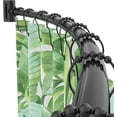 thumbnail image 1 of Adjustable Curved Shower Curtain Rod, 38–72 Inches, Black Aluminum, Wall Mounted with Rotating Brackets, 1 of 7