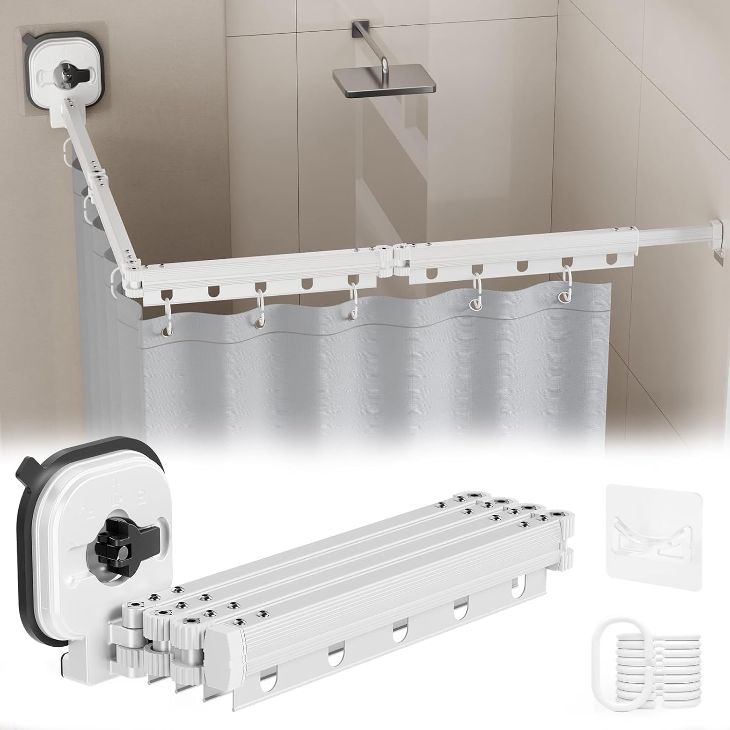 Suction Cup Curtain Rod