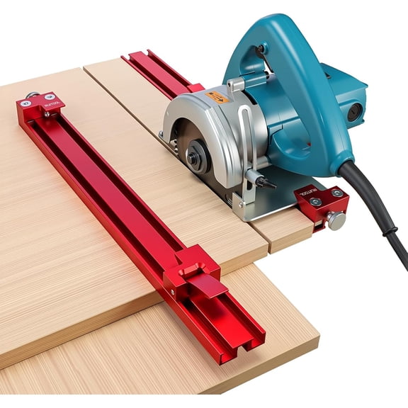 Adjustable Cutting Machine Base Guide for 13" (340mm) Saw Base, Aluminum Alloy Circular Saw Guide Rail for Precise, Straight, and Safer Cuts Ideal for Woodworking & DIY Projects