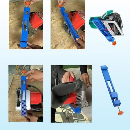Circular Saw Guide, Adjustable Cutting Machine Base Guide, Electric Circular Saw Milling Positioning Clamp, For Professionals and Diy Enthusiasts, 1 Pcs, 11.61x1.57x1.10"