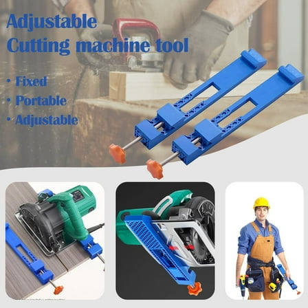 Adjustable Cutting Machine Base for Woodworking | Universal Precision Cutting Tool with Secure Locking & PC Construction