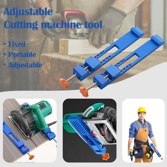 Adjustable Cutting Machine Base for Woodworking | Universal Precision Cutting Tool with Secure Locking & PC Construction