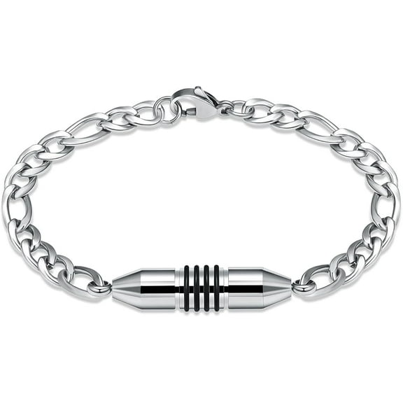 Adjustable Cylinder Cremation Jewelry Urn Bracelet for Ashes - Stainless Steel Urn Bangles for Human / Pet Ashes Keepsake Jewelry for Men Women