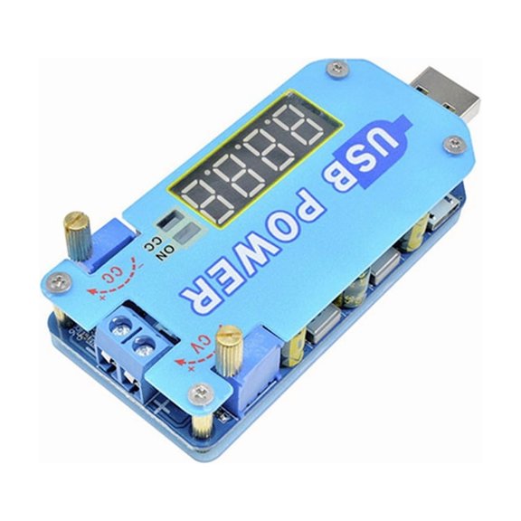 Adjustable DC-DC Converter Module 15W with CC CV USB Step Up/Down Boost 5V to 30V Output with Shell Case