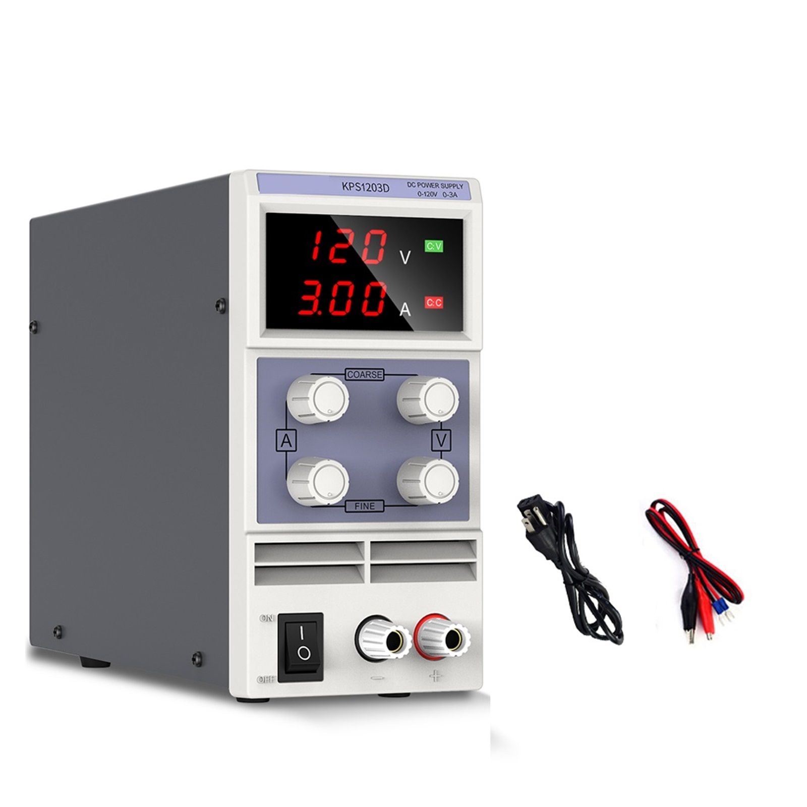 Adjustable DC Power Supply 120V 3A LED Digital Lab Bench Power Source Stabilized Power Supply Voltage Regulator Switch
--------
,Stable Output