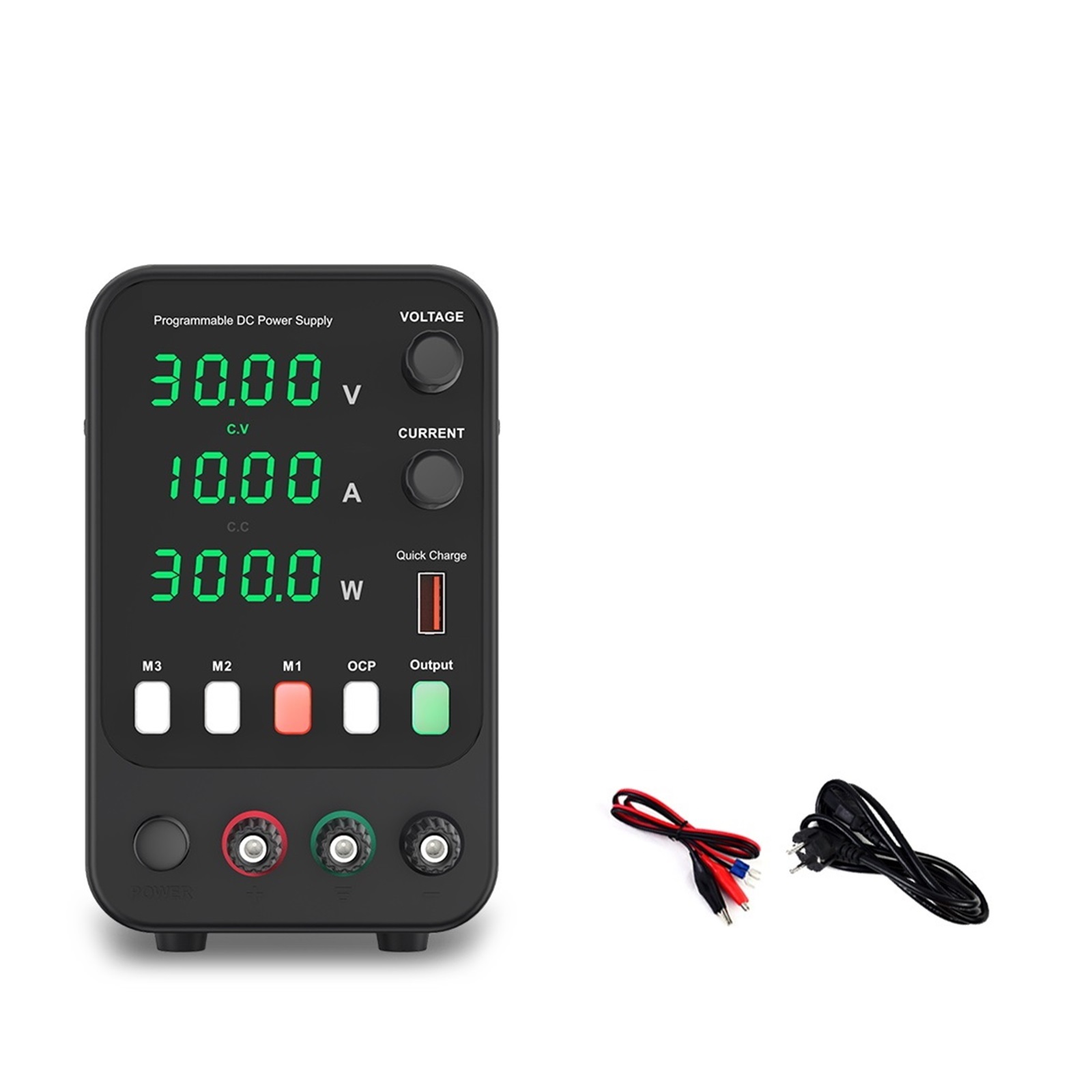 Adjustable DC Power Supply 30V 10A 60V 5A Lab Bench Power Source ...