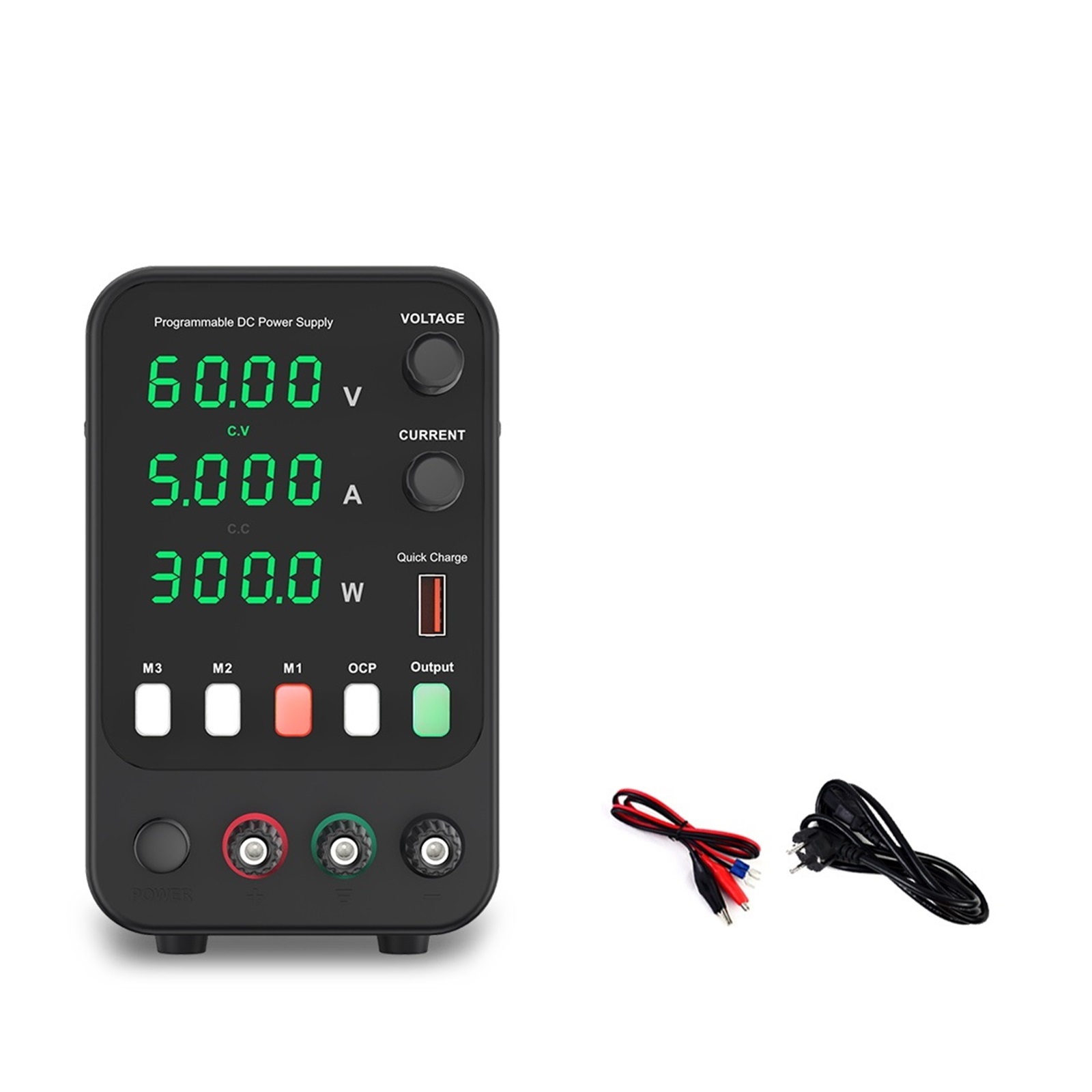 Adjustable DC Power Supply 30V 10A 60V 5A Lab Bench Power Source ...