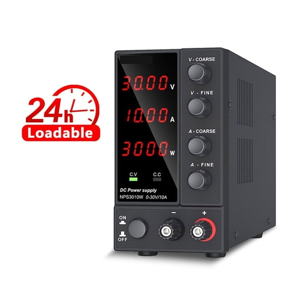 Adjustable DC Power Supply 30V 10A LED Lab Power Supply 60V 5A Voltage Regulator Stabilizer Switching Bench Source ,Voltage Consistency