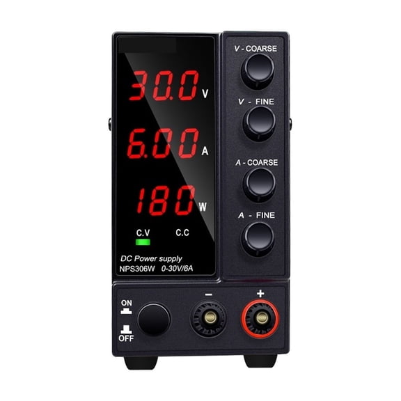 Adjustable DC Power Supply 30V 10A LED Lab Power Supply 60V 5A Voltage Regulator Stabilizer Switching Bench Source ,Voltage Consistency