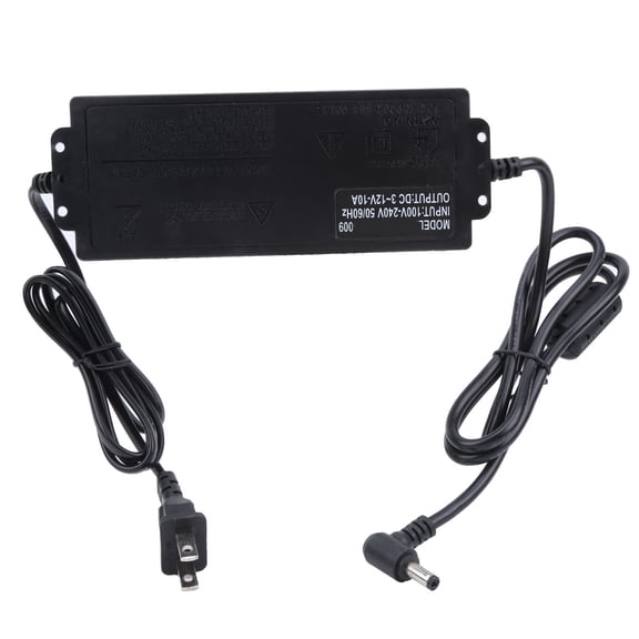 Adjustable DC Power Supply Adapter 3V-12V 10A 120W Regulated Power Regulator with LED Voltage Display Screen and US Plug for LED Strips Routers Security Cameras