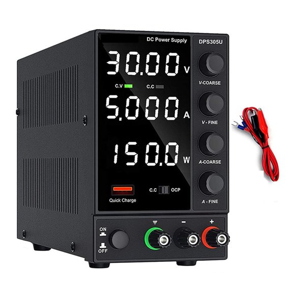 Adjustable DC Power Supply Digital Laboratory Bench Power Supply Regulated Switching Power Supply Variable Coarse And Fine Adjustments Voltage Regulator ,Test accurately