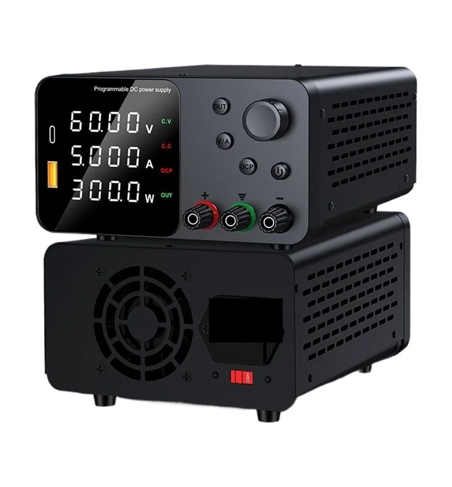Adjustable DC Power Supply LED Lab Bench Power Source Stabilized Switch ...