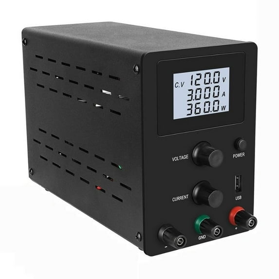 Adjustable DC Power Supply Lab Bench Source Stabilized Power Supply Voltage Regulator Variable Coarse And Fine Adjustments Voltage Regulator ,Low-loss