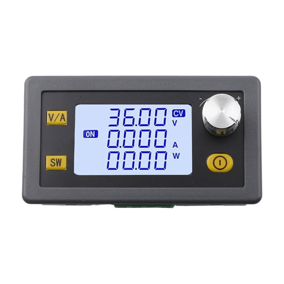 Adjustable DC Step Up Down Converter 6V-36V Input 0.6V-36V Output 5A 80W Power Module With LCD Screen And Protection For CNC Solar Battery Charging