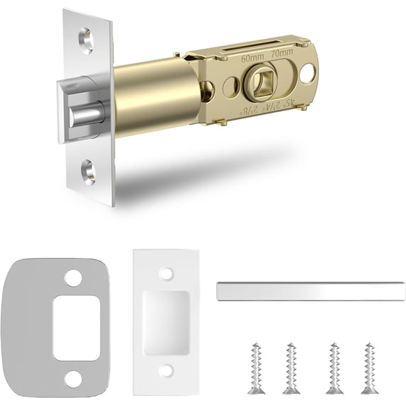 Adjustable Deadlatch 2-3/8'' or 2-3/4'', Smart Door Knob Replacement ...