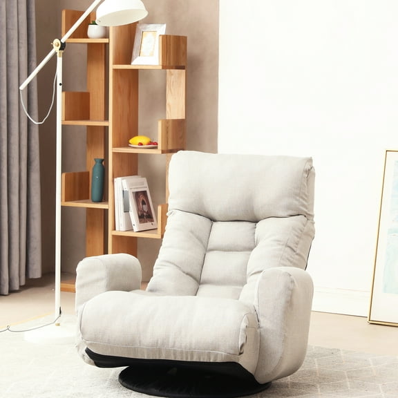 Adjustable Deck Chair With Construction And Comfortable Seat 360 Degree Rotatable Support