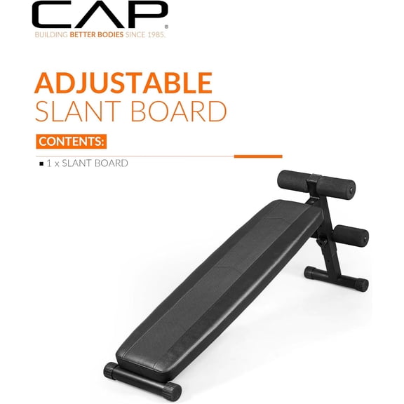 Adjustable Decline Sit   for Home Gym - Multi-Purpose Slant Board for  Strength and Full-Body Workouts