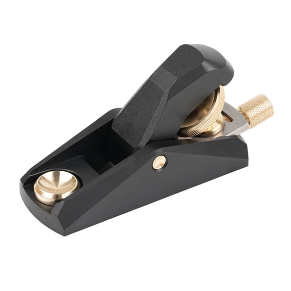 Adjustable Depth Aluminum Low Angles Plane with Ergonomic Handle for Precise Shaving
