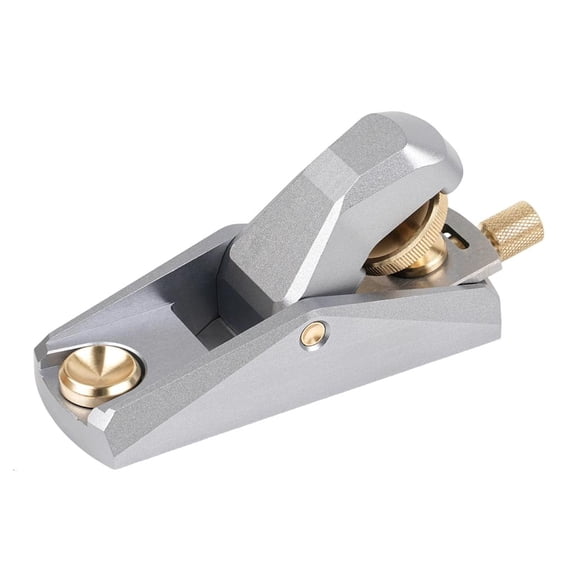 Adjustable Depth Aluminum Low Angles Plane with Ergonomic Handle for Precise Wood Shaving