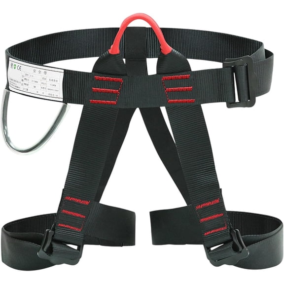 Adjustable Descent Safety Belt, Unisex Half Body Climbing Equipment, Strong Bearing Capacity Durable Multipurpose Fire Safety Device